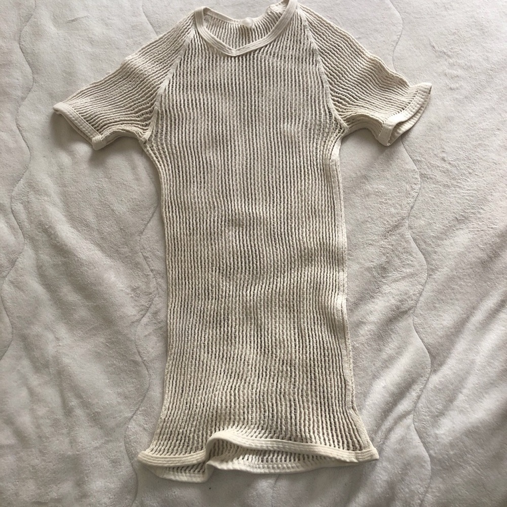 Vintage Belgium made netted shirt